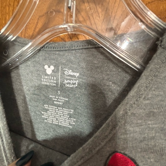 Disney Minnie Mouse Gray and Red Long Sleeve Tee - Picture 4 of 6